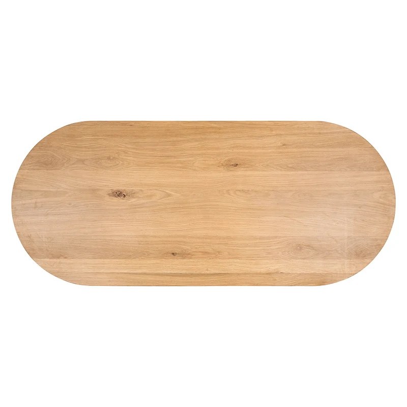 Esstisch Natureiche, Tisch Eiche massiv, Esstisch oval Eiche, Breite 235 cm