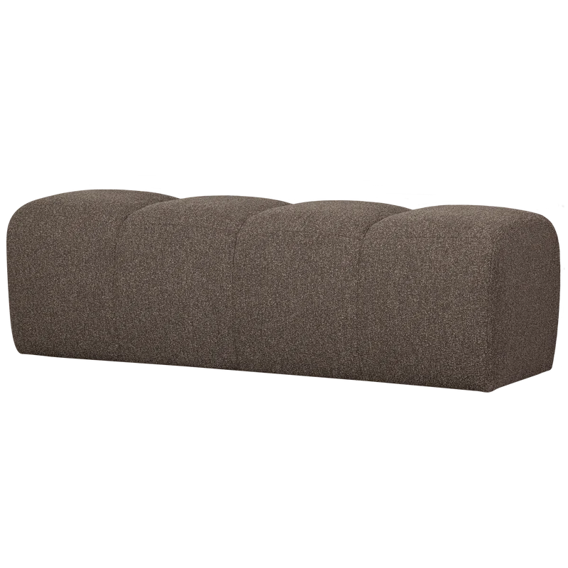 Mojo essbank 164 cm bouclé braun melange