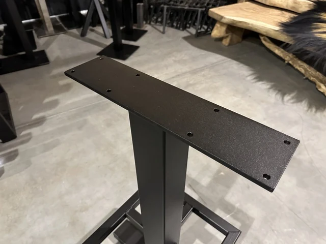 Bartischgestell schwarz, Tischgestell für eine Bartisch, Bartischfüße schwarz, Breite 160 cm