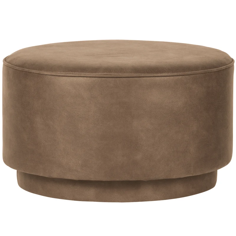Coffee hocker lederlook cognac