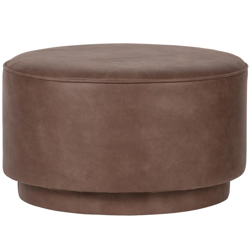 Coffee hocker lederlook warmen braun