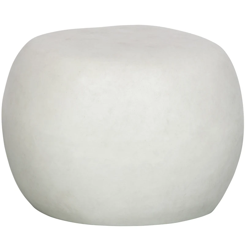 Pebble beistelltisch weiss 35xø50