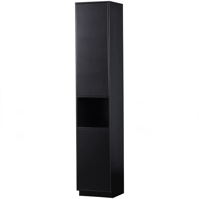 Finca stauschrank 40 cm holz tiefschwarz