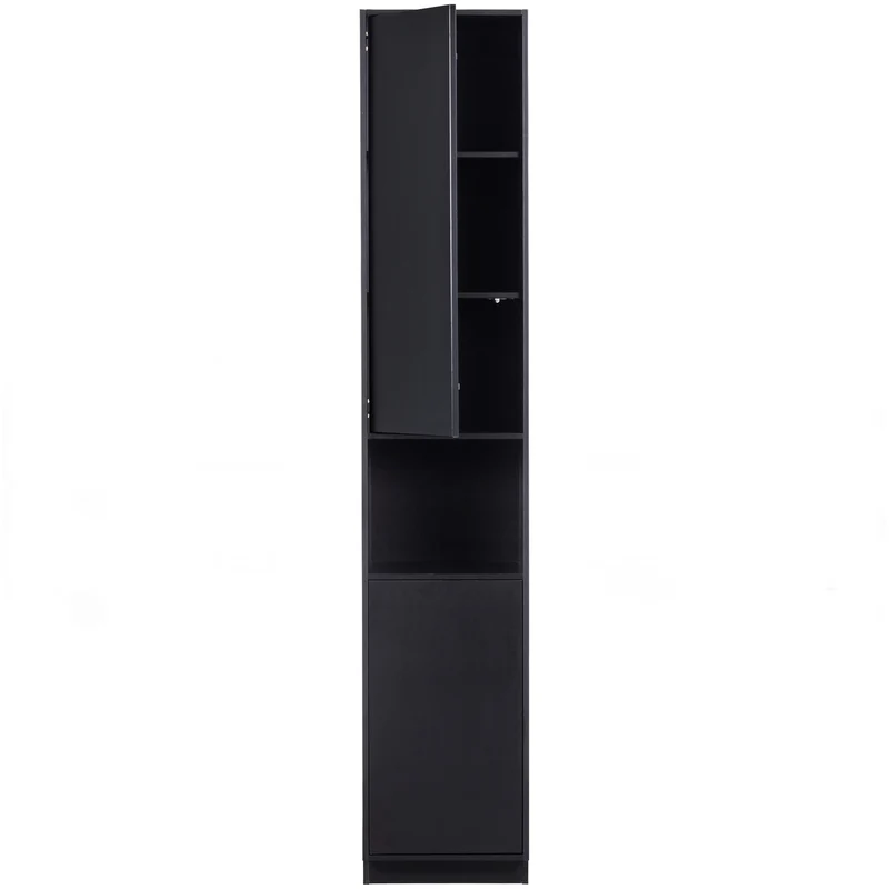 Finca stauschrank 40 cm holz tiefschwarz