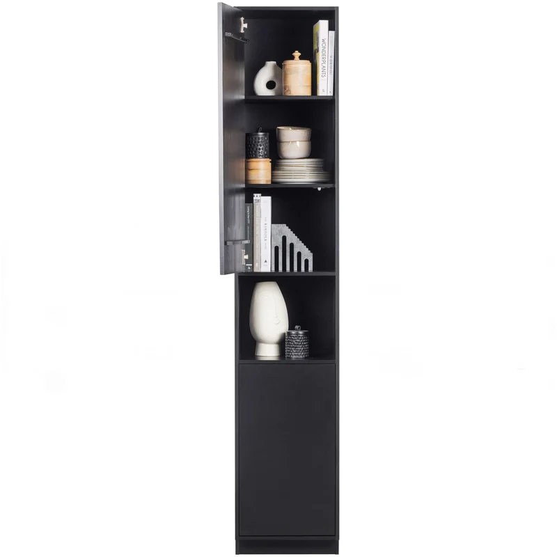 Finca stauschrank 40 cm holz tiefschwarz