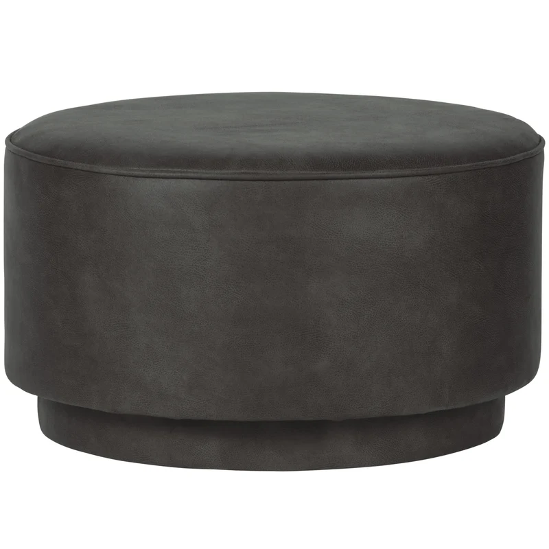 Coffee hocker lederlook antrazit