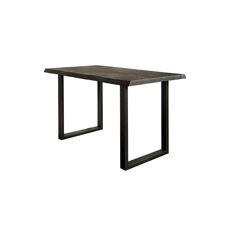 Bartisch schwarz, Bartisch Metall-Gestell, Bartisch Breite 140 cm, Höhe 95 cm