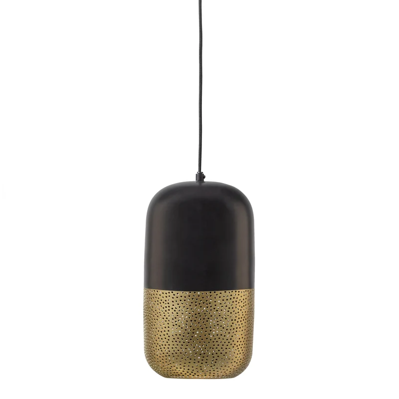 Tirsa hängende lampe 36 cm metal schwarz/messing