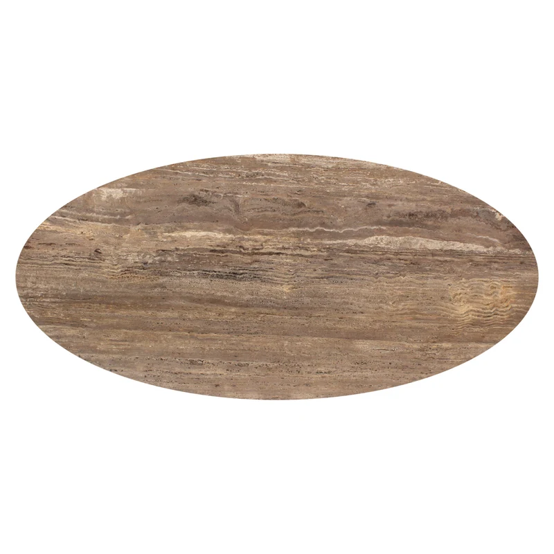 Ovaler Esstisch schwarz , Tisch oval Metallfuß, Esstisch oval schwarz, Breite 235 cm