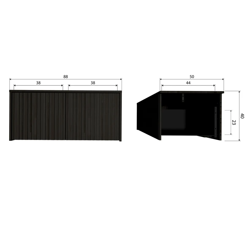New gravure bunkbench asche espresso