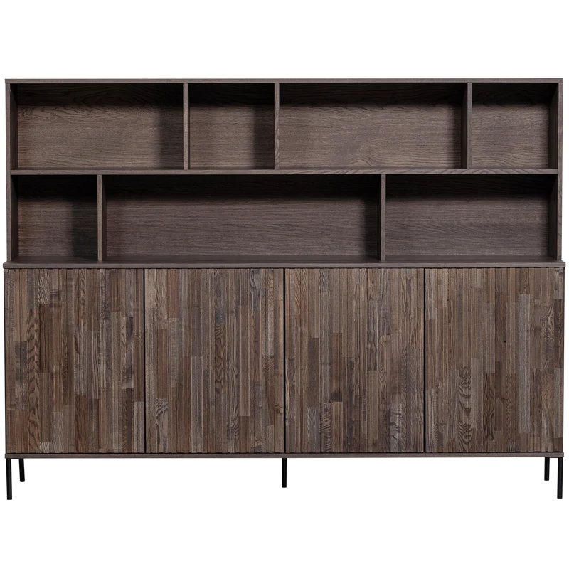 New gravure wandschrank asche furnier espresso