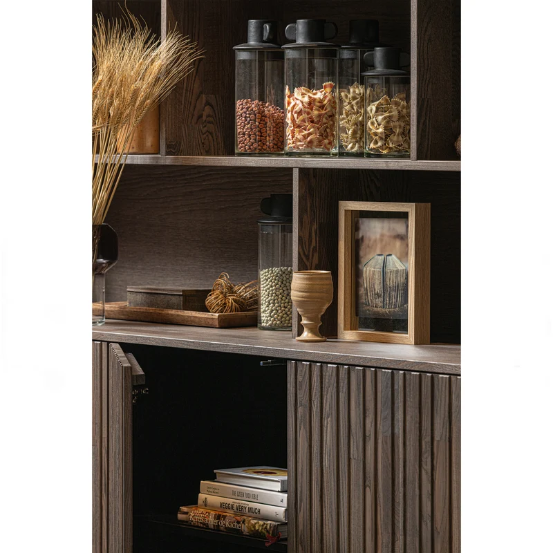 New gravure wandschrank asche furnier espresso