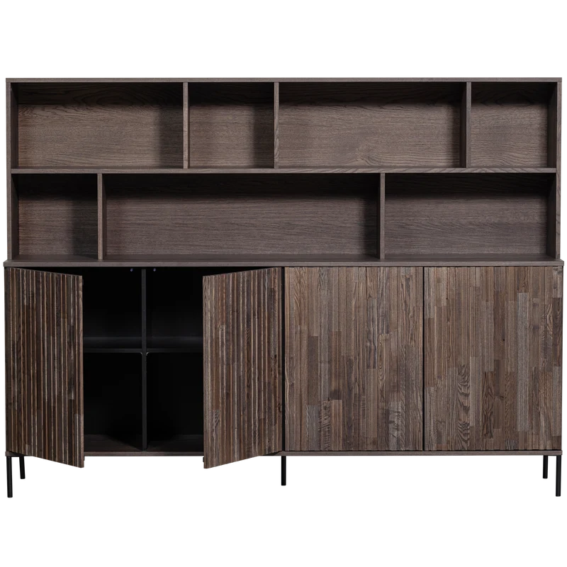 New gravure wandschrank asche furnier espresso