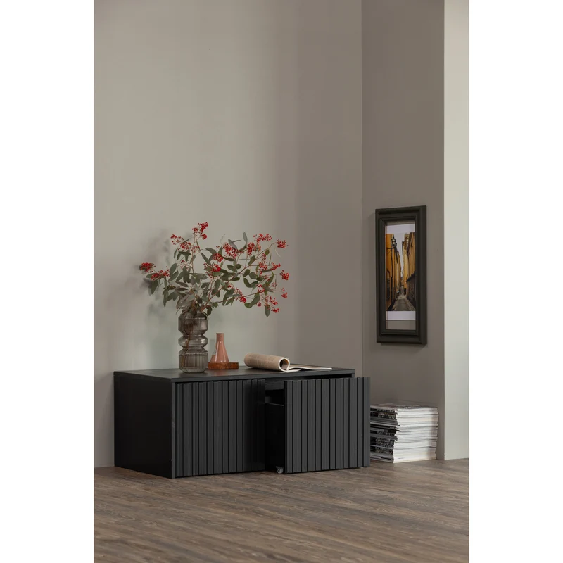 New gravure bunkbench kiefer schwarz