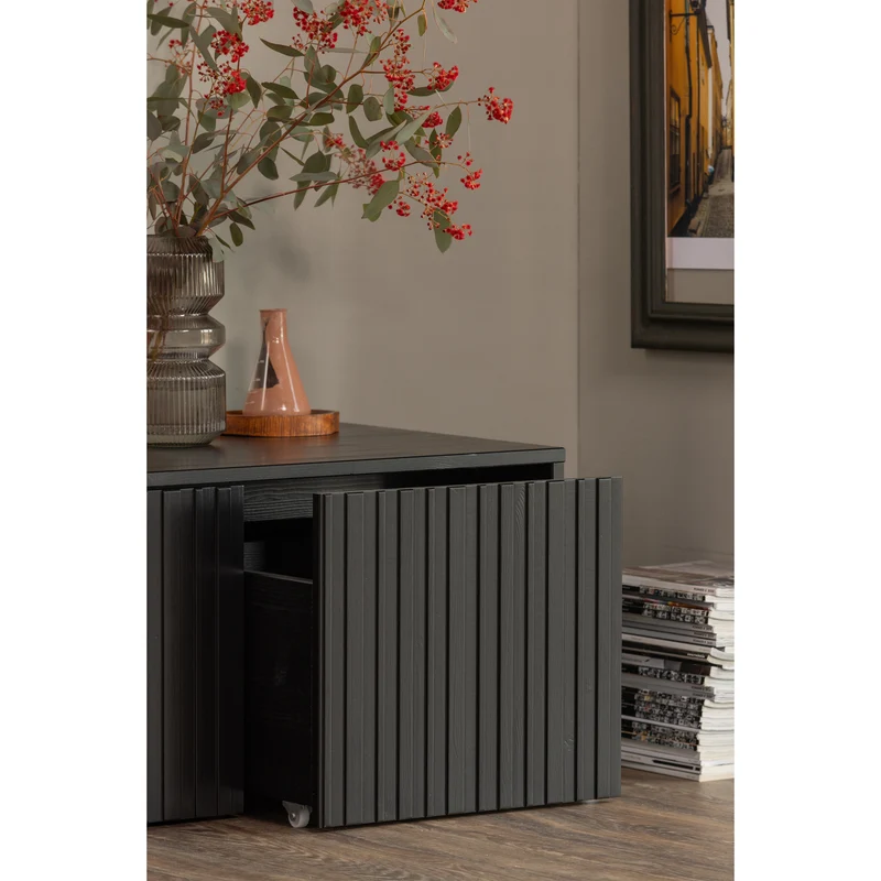 New gravure bunkbench kiefer schwarz