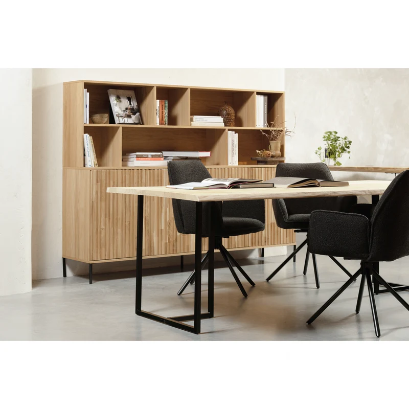 New gravure wandschrank eiche natur