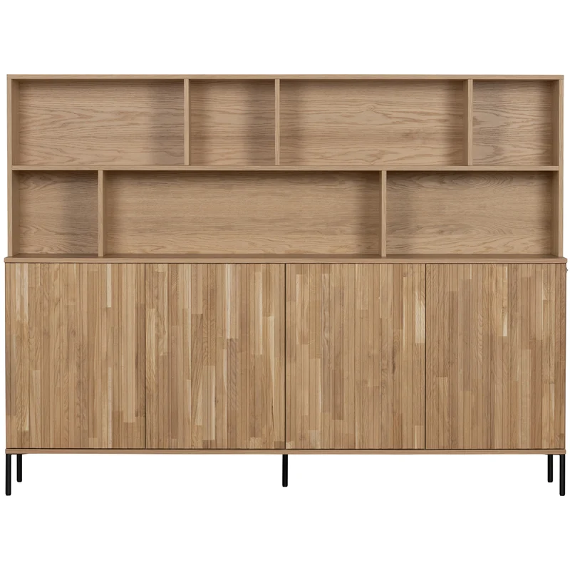 New gravure wandschrank eiche natur
