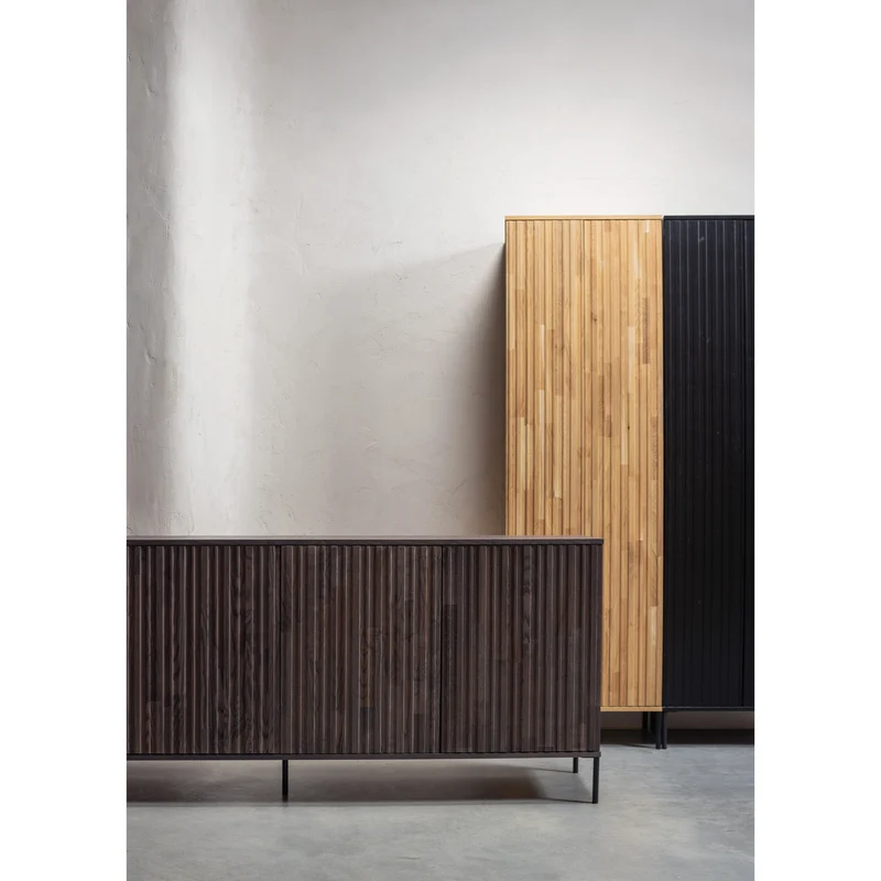 New gravure new kommode 200 cm asche furnier espresso