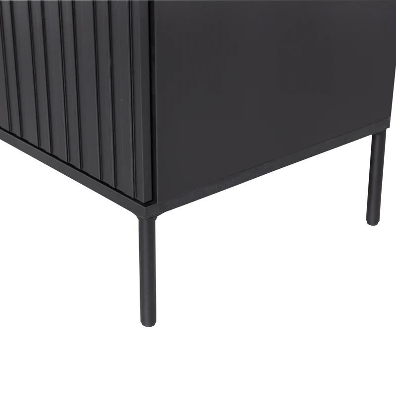 New gravure wandschrank kiefer schwarz