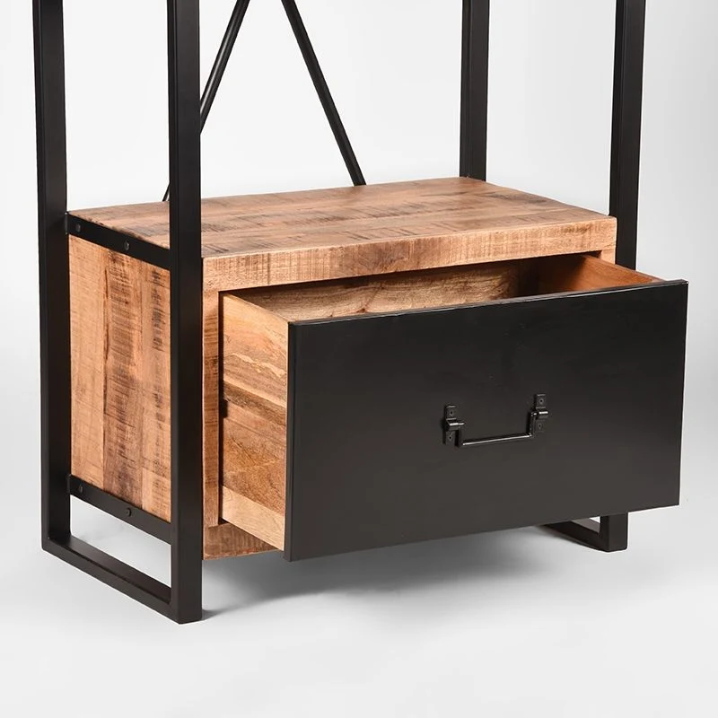 Bücherregal schwarz Holz, Regal schwarz, Regal Holz schwarz, Breite 80 cm
