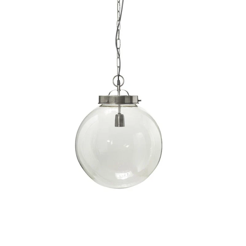 Hängelampe Antikes Silber, Pendelleuchte Silber, Durchmesser 40 cm