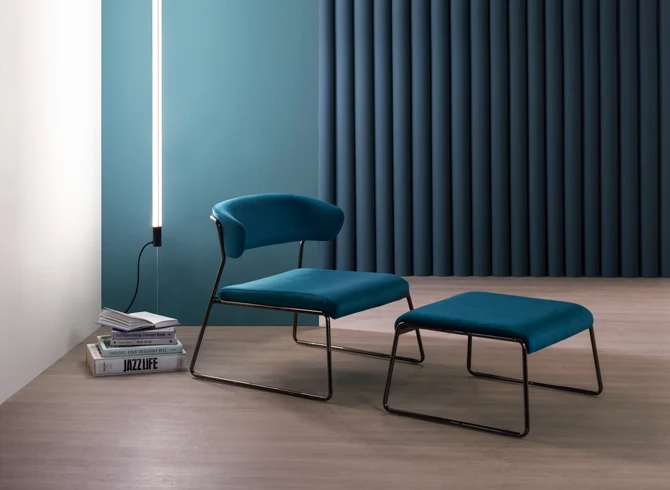 Loungsessel blau Loungestuhl blau, Sessel blau