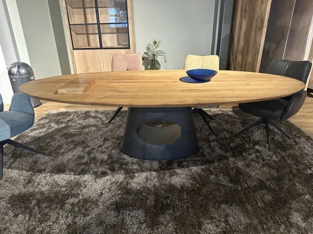 Esstisch oval Eiche Tischplatte, ovaler Tisch Eiche, Länge 220 cm