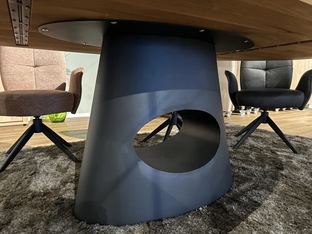 Esstisch oval Eiche Tischplatte, ovaler Tisch Eiche, Länge 220 cm