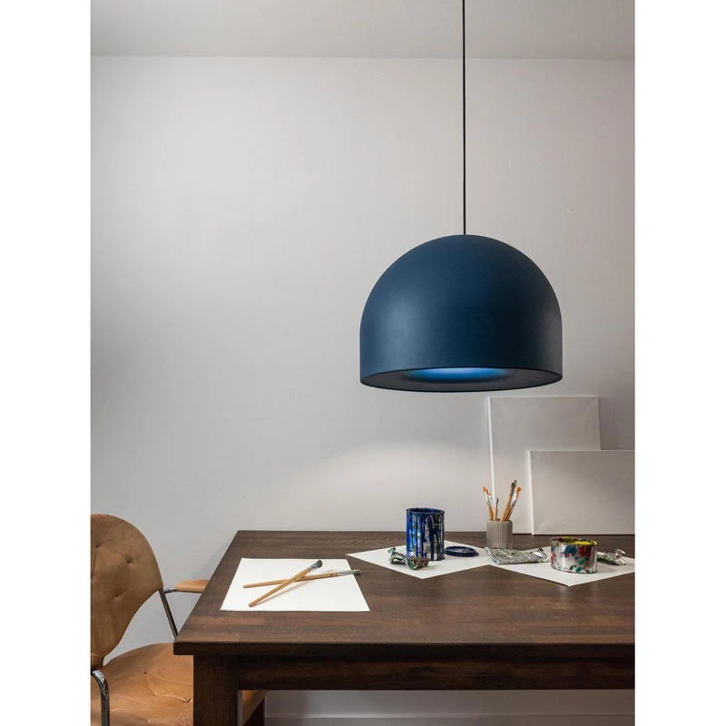 Hängelampe Blau ,Pendelleuchte Blau, Durchmesser 50 cm