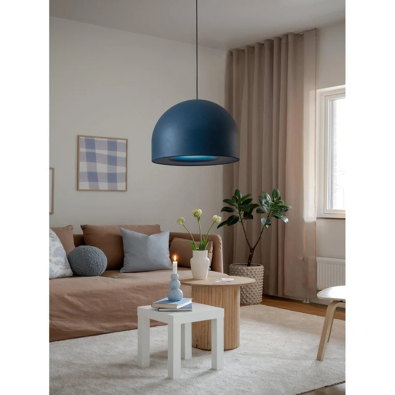 Hängelampe Blau ,Pendelleuchte Blau, Durchmesser 50 cm