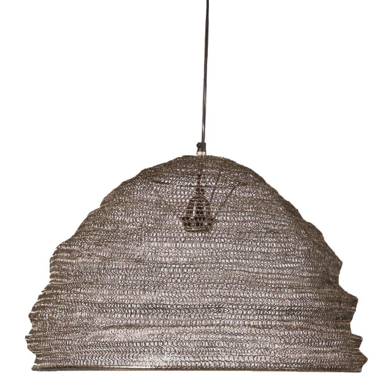 Hängelampe Kimberley Silber ,Pendelleuchte Silber, Durchmesser 52 cm