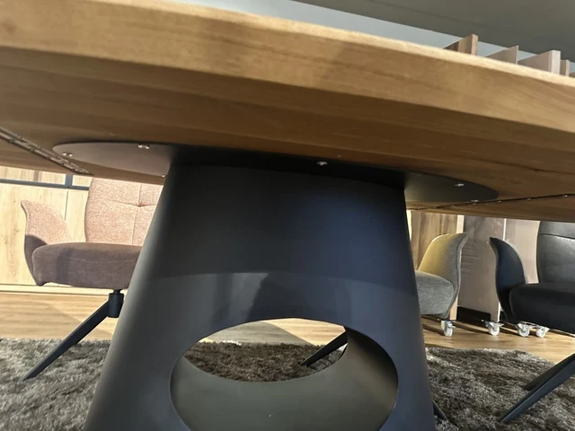 Esstisch oval Eiche Tischplatte, ovaler Tisch Eiche, Länge 240 cm