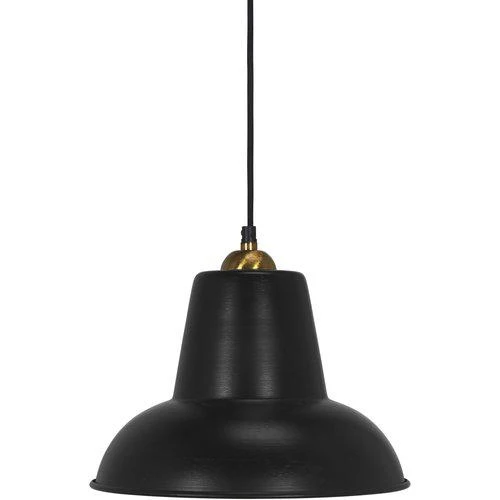 Hängelampe Metall, Pendelleuchte Matt Schwarz, Durchmesser 30 cm