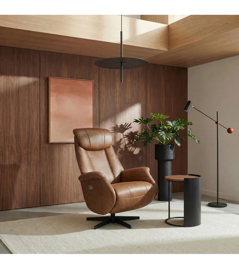 Sessel cognac, Relaxsessel cognac drehbar, Drehsessel cognac