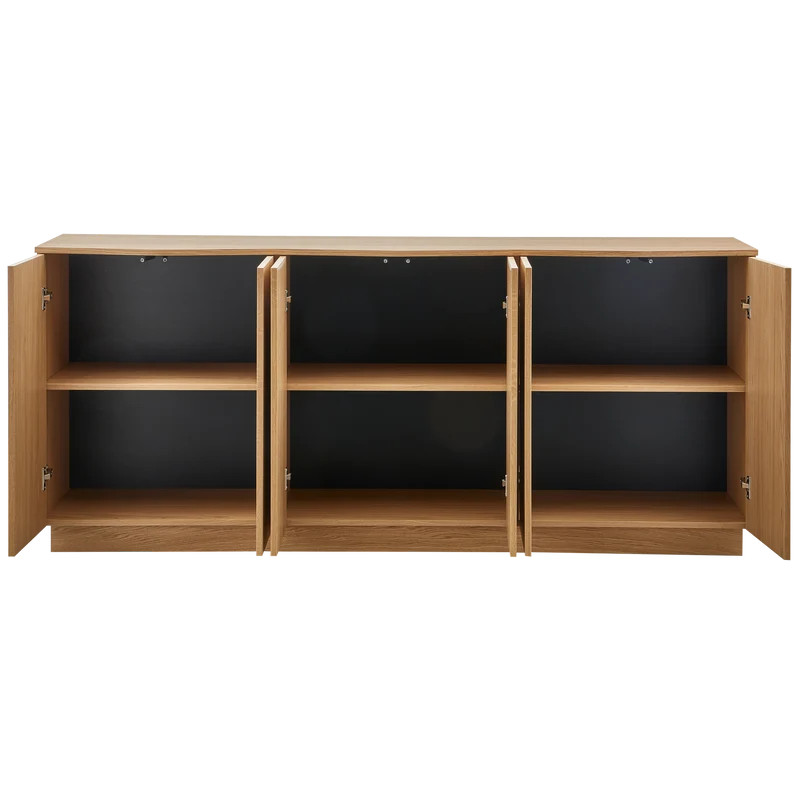 Zuma anrichte 200 cm eiche transparent