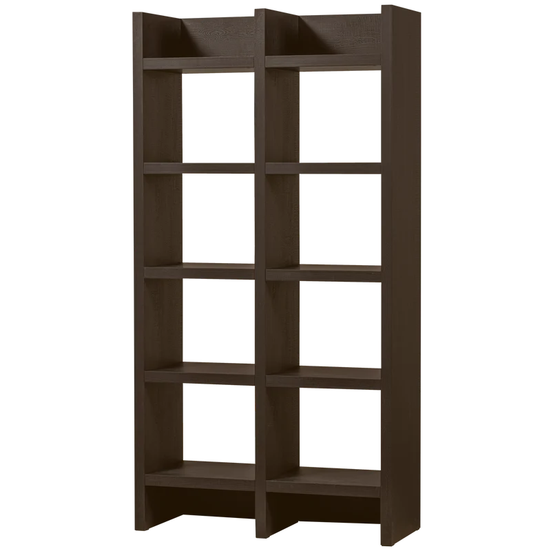Timo offener schrank mdf dunkelbraun 195x100x40 cm