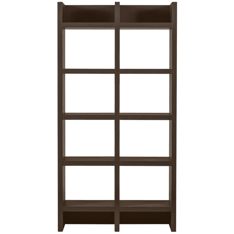 Timo offener schrank mdf dunkelbraun 195x100x40 cm