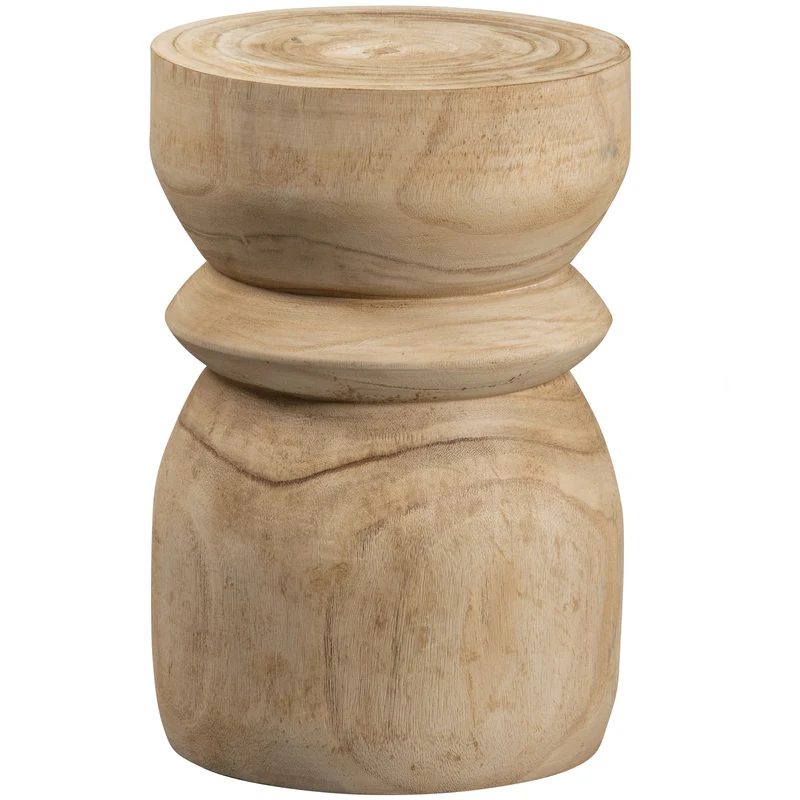 Bikkel hocker holz nature 40xø28 cm