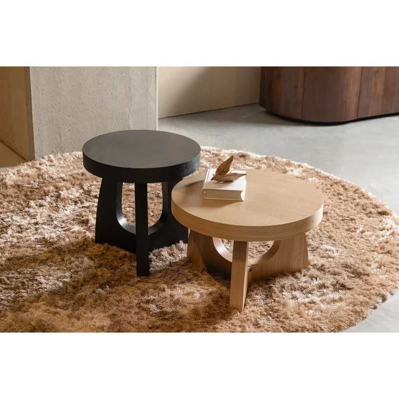Tala beistelltisch mdf furnier natur 35xø55 cm