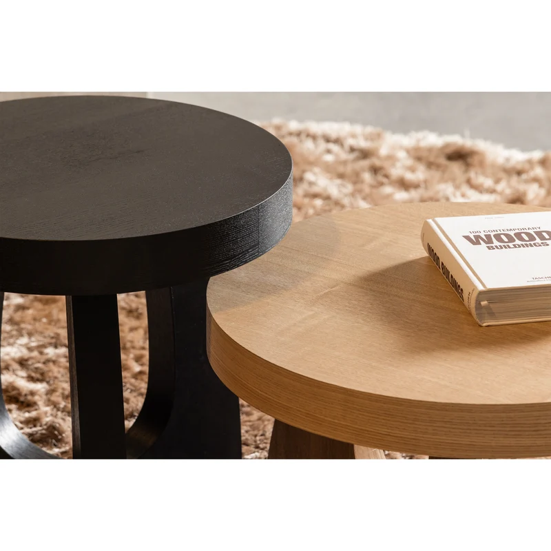 Tala beistelltisch mdf furnier natur 35xø55 cm