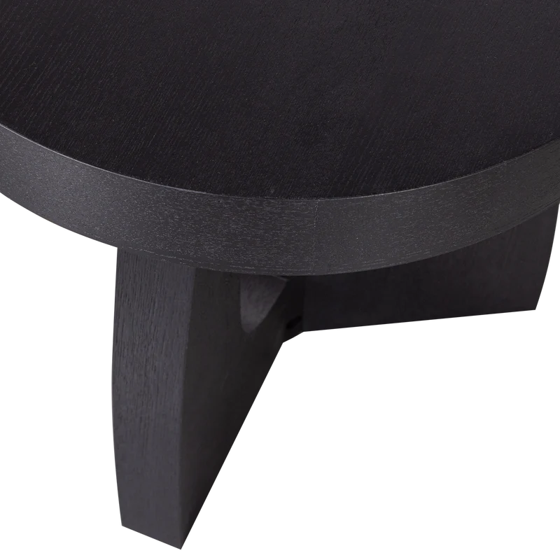 Tala beistelltisch mdf furnier schwarz 45xø45 cm