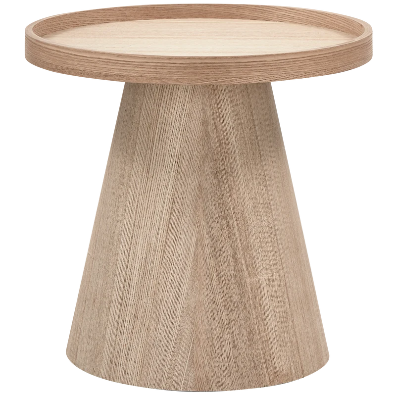 Maud beistelltisch konisches holz natur 38xø39 cm