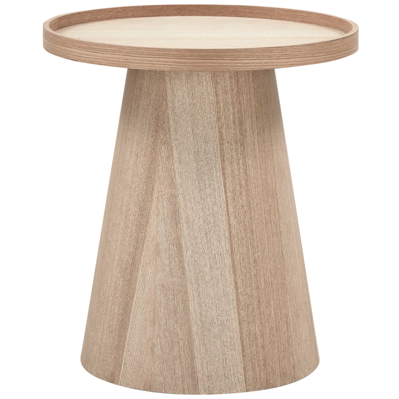 Maud beistelltisch konisches holz natur 50xø45 cm