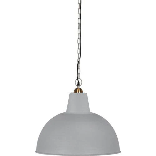 Hängelampe Metall, Pendelleuchte Matt Grau, Durchmesser 52 cm