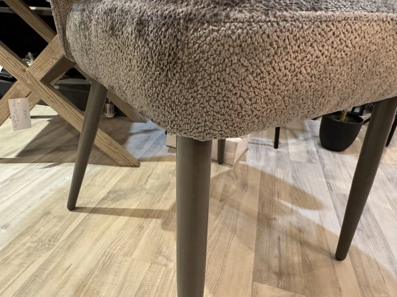 Stuhl taupe, Stuhl mit Armlehne Farbe taupe-braun