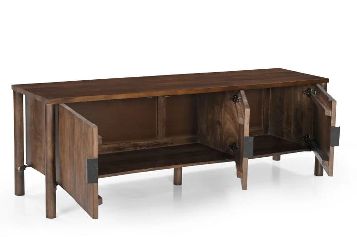 TV Schrank braun, Fernsehschrank Farbe braun, TV Lowboard Holz, Breite 170 cm