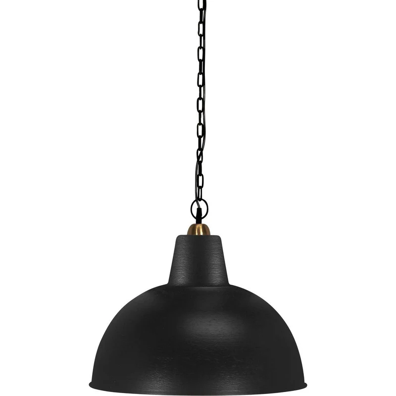 Hängelampe Metall, Pendelleuchte Matt Schwarz, Durchmesser 52 cm