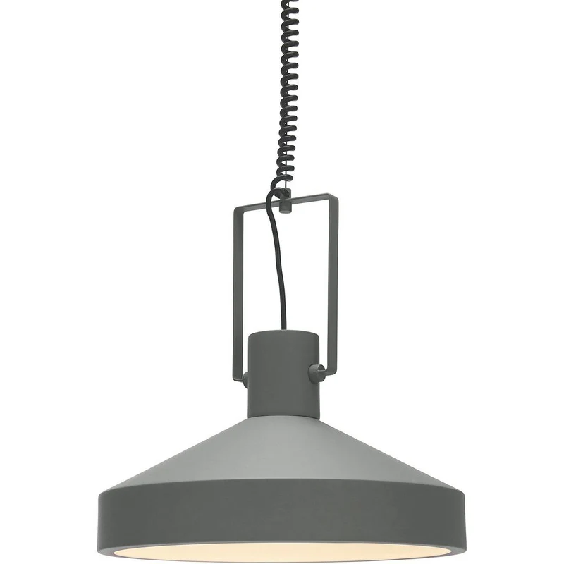 Hängelampe Grau, Pendelleuchte Grau, Durchmesser 55 cm
