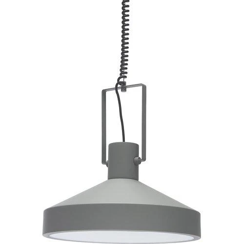 Hängelampe Grau, Pendelleuchte Grau, Durchmesser 40 cm