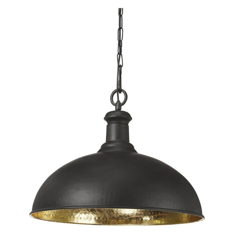 Hängelampe Schwarz, Pendelleuchte schwarz, Durchmesser 50 cm